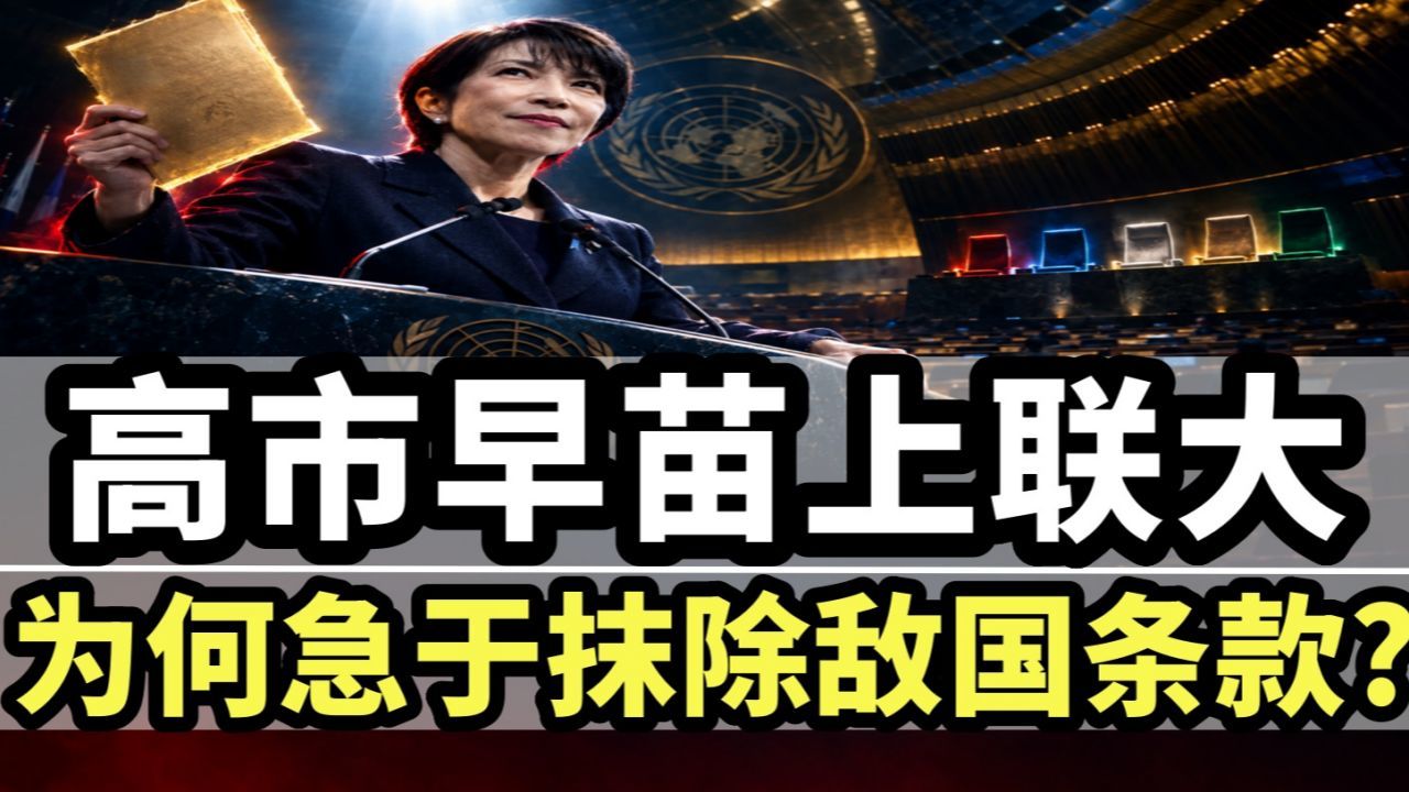 战败国要求删认罪条款，还要常任理事国席位，高市早苗这趟联大到底演给谁看？