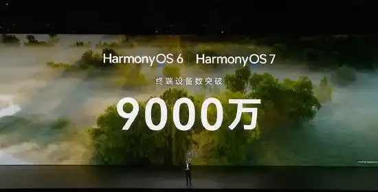 华为余承东:搭载鸿蒙单框架终端设备数突破9000万