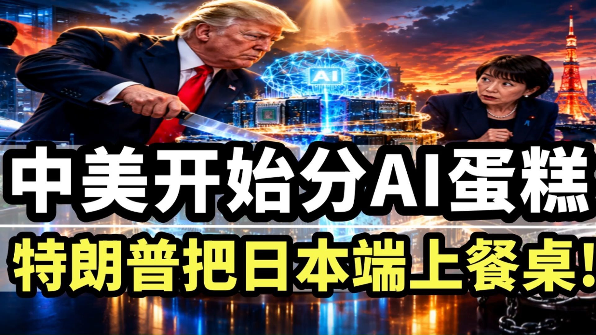 中美开始分AI蛋糕，特朗普把日本端上餐桌
