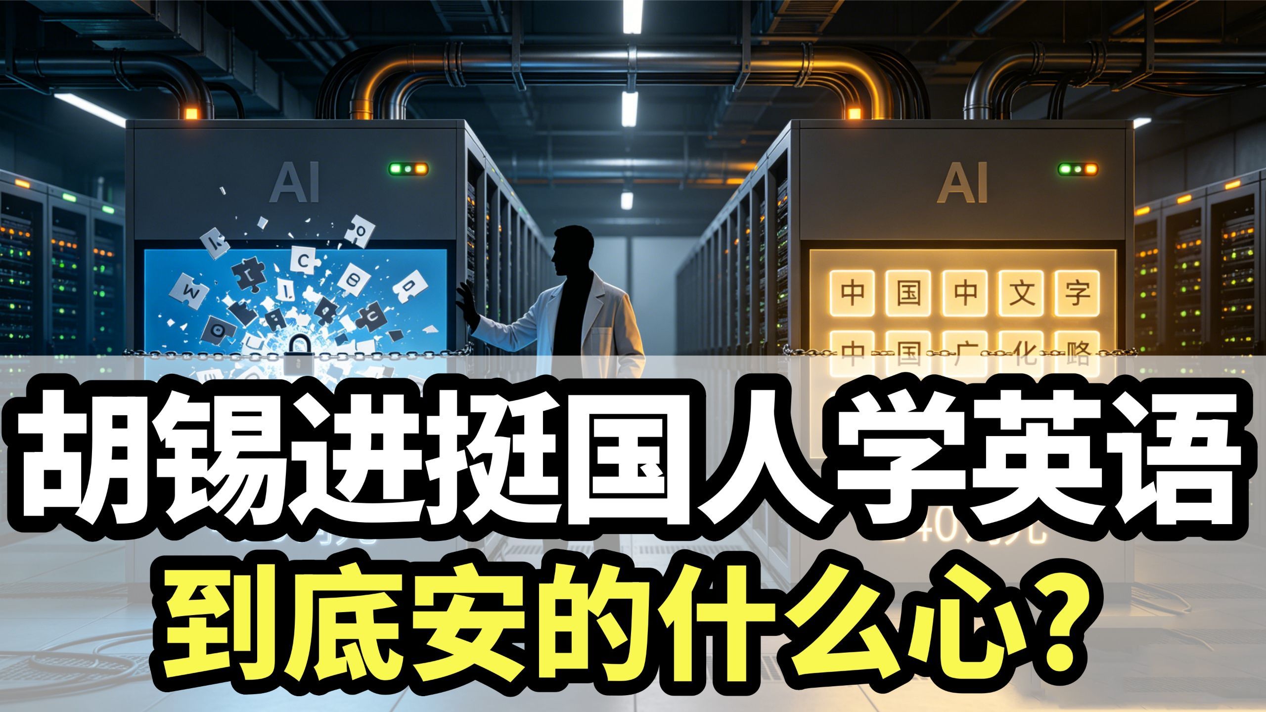 西方现代衰落主因之一就是英语，胡锡进力挺中国人学安的什么心？