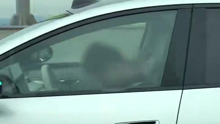 网友偶遇高速惊险一幕，司机竟开着“智驾”睡着了