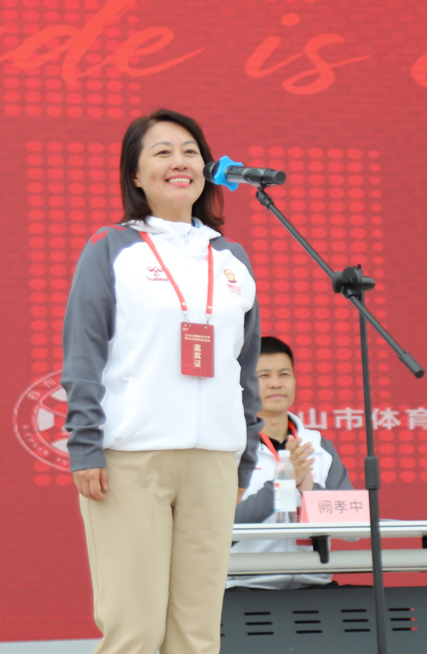 (中国足球发展基金会理事长王小朋 摄影/宋佳骏)