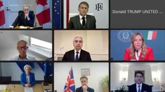 G7领导人视频会议，特朗普连摄像头都没打开