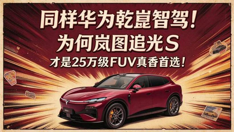 同样华为乾崑智驾！为何岚图追光S 才是25万级FUV真香首选