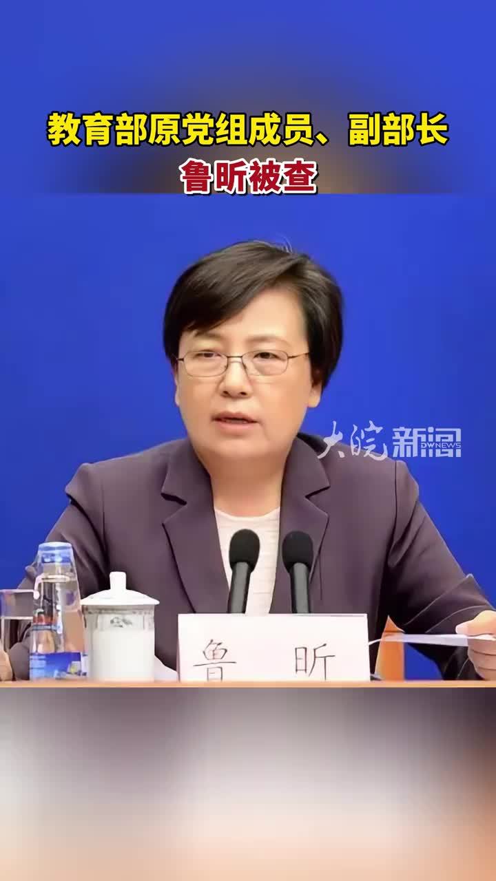 教育部原党组成员、副部长鲁昕接受审查调查