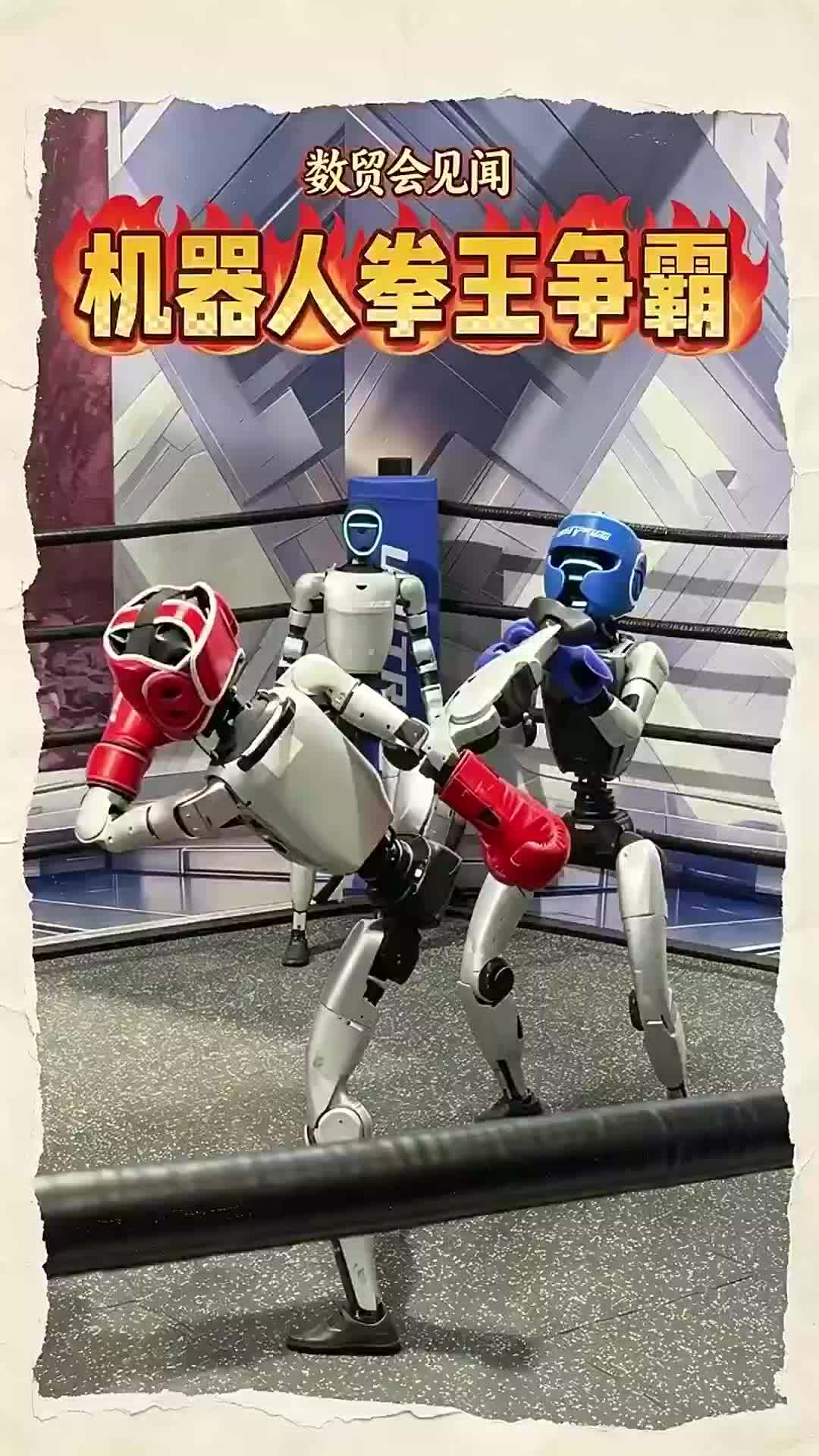 全程高能！数贸会宇树机器人上演“全武行”