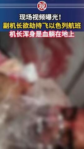 现场视频曝光！副机长欲劫持飞以色列航班，机长浑身是血躺在地上