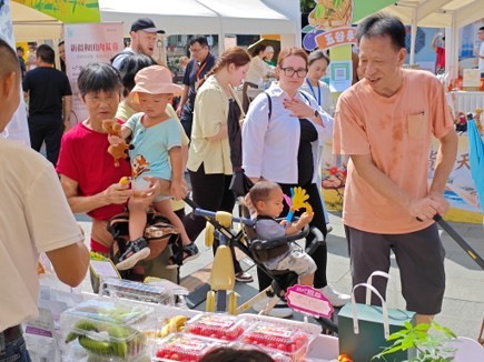 丰收市集现场