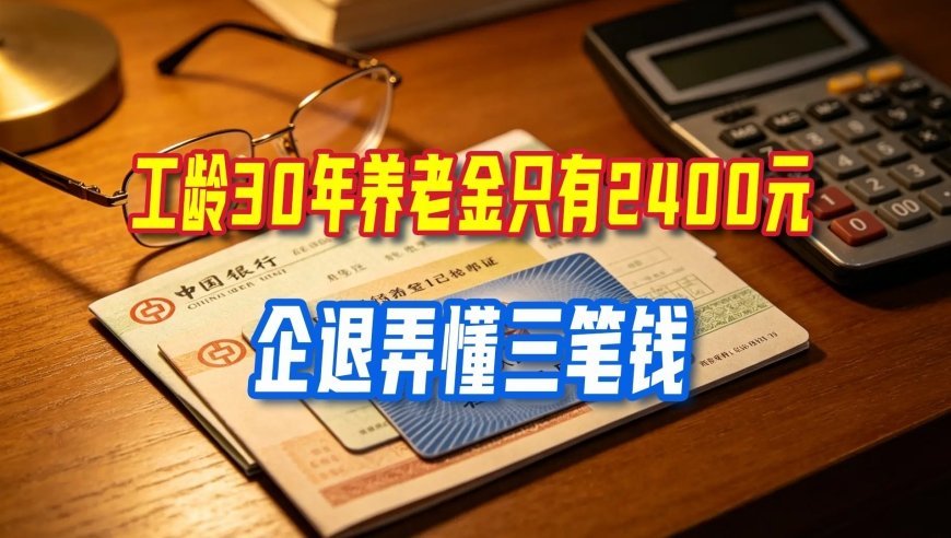 工龄30年养老金只有2400元，企退弄懂三笔钱，退休才不会吃亏