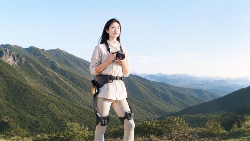 登顶崂山不费腿！海尔AI外骨骼给游客“开外挂”