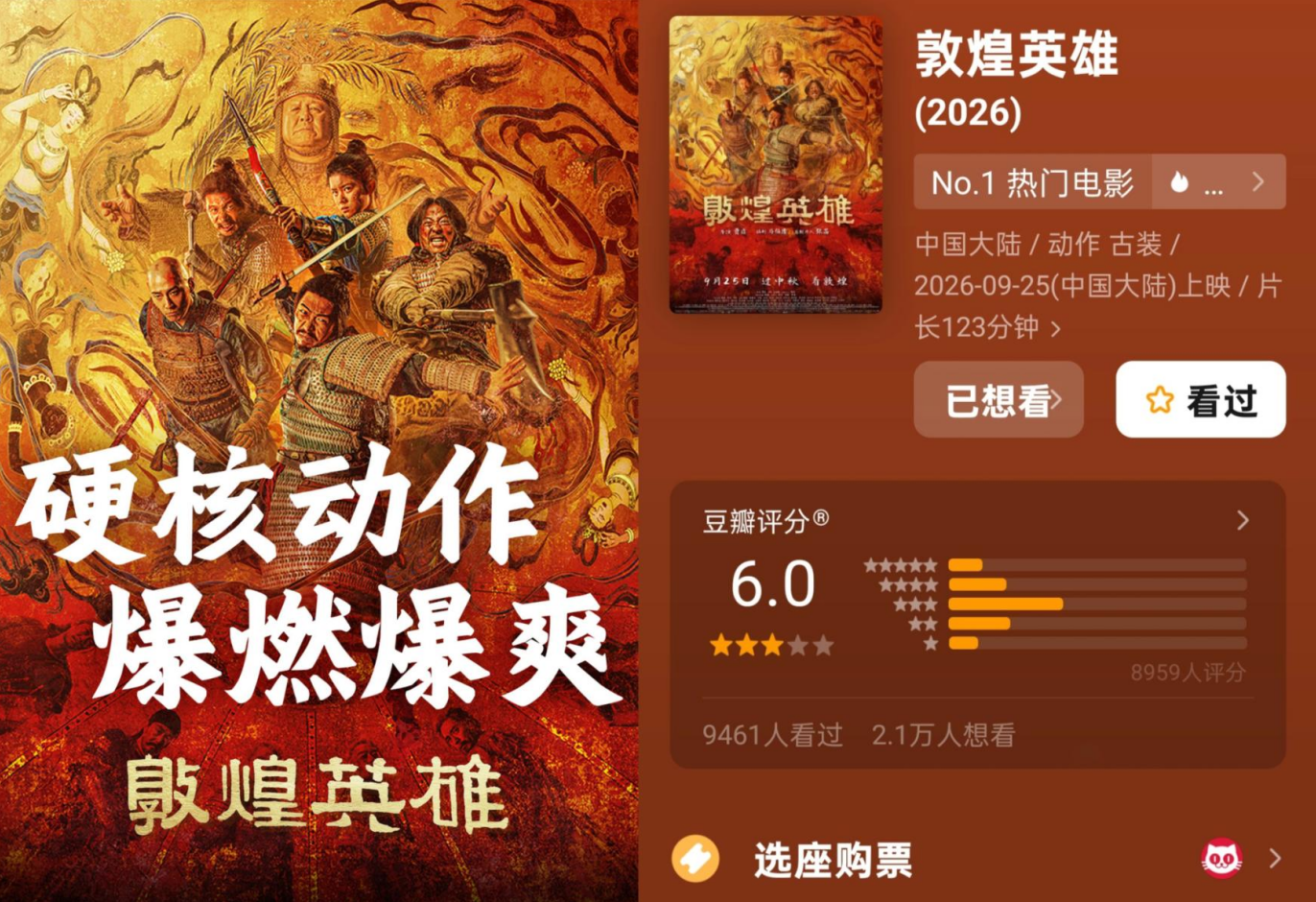 2026中秋档总票房2.71亿，新旧影片同台表现差距明显
