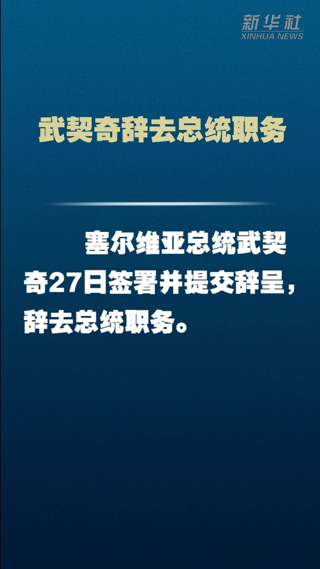 武契奇辞去总统职务