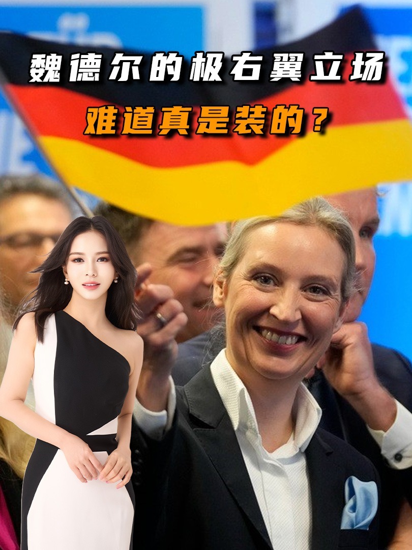 #零基础看懂全球#全球创作者计划德国极右翼势如破竹，魏德尔的极右翼立场，难道真是装的？