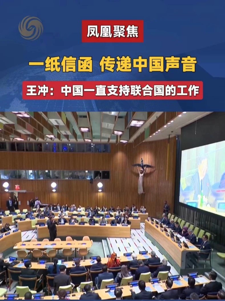 一纸信函，传递中国声音 王冲：中国一直支持联合国的工作#联合国大会 #中国 #凤凰聚焦
