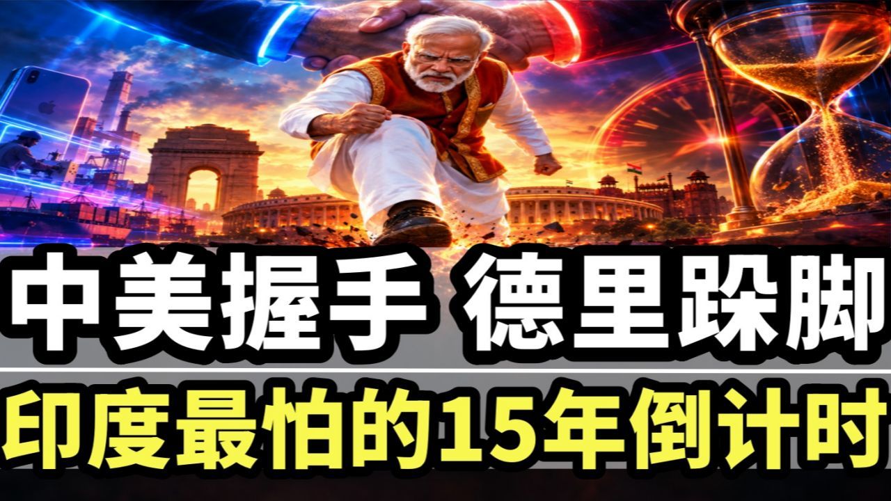 中美握手，德里跺脚：印度最怕的15年倒计时