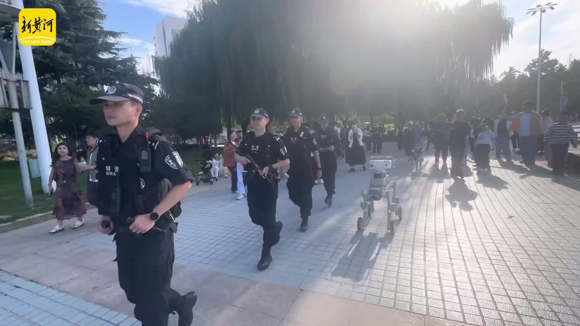 硬核守护！济南特巡警数智警犬助力国庆安保