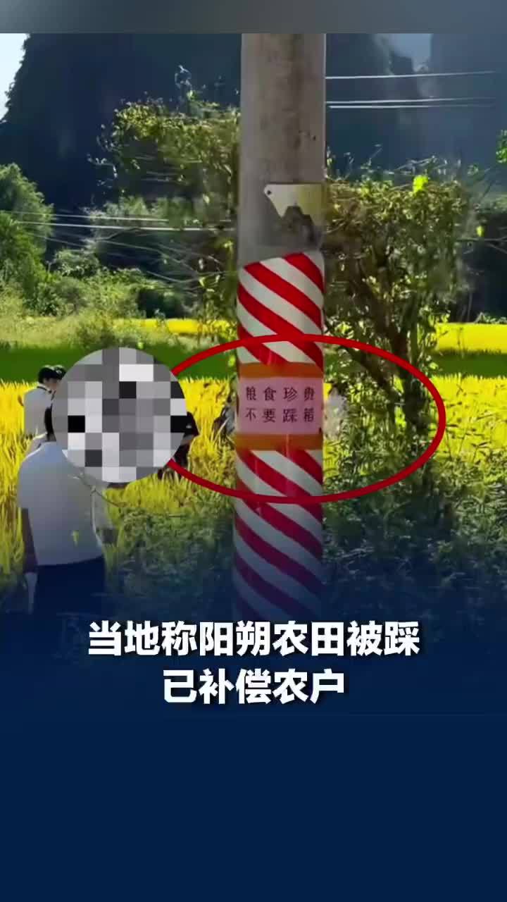 游客无视提醒踩农田拍照当地再回应