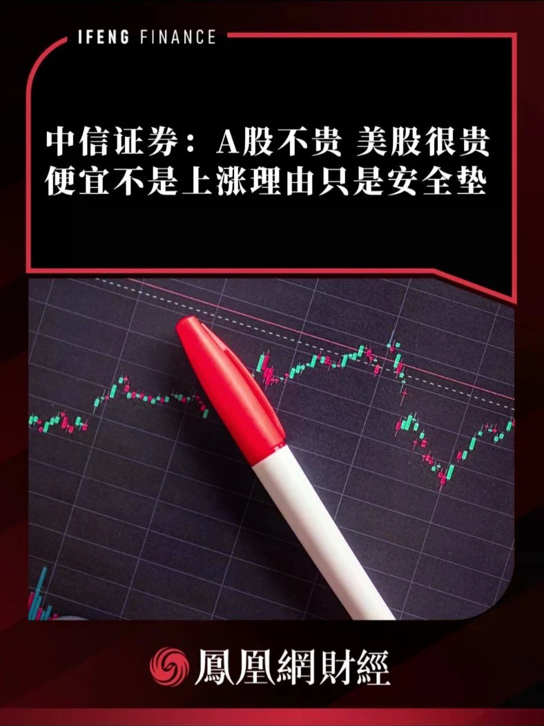 中信证券：A股不贵，美股很贵，便宜不是上涨理由只是安全垫