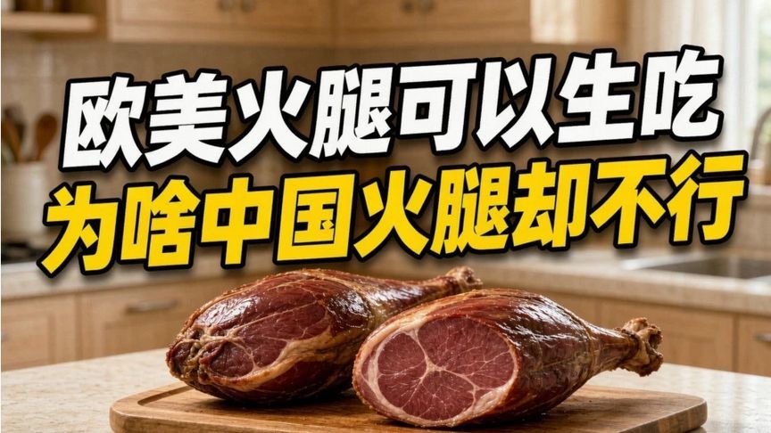 为啥欧美的火腿可以生吃，中国火腿却不行？