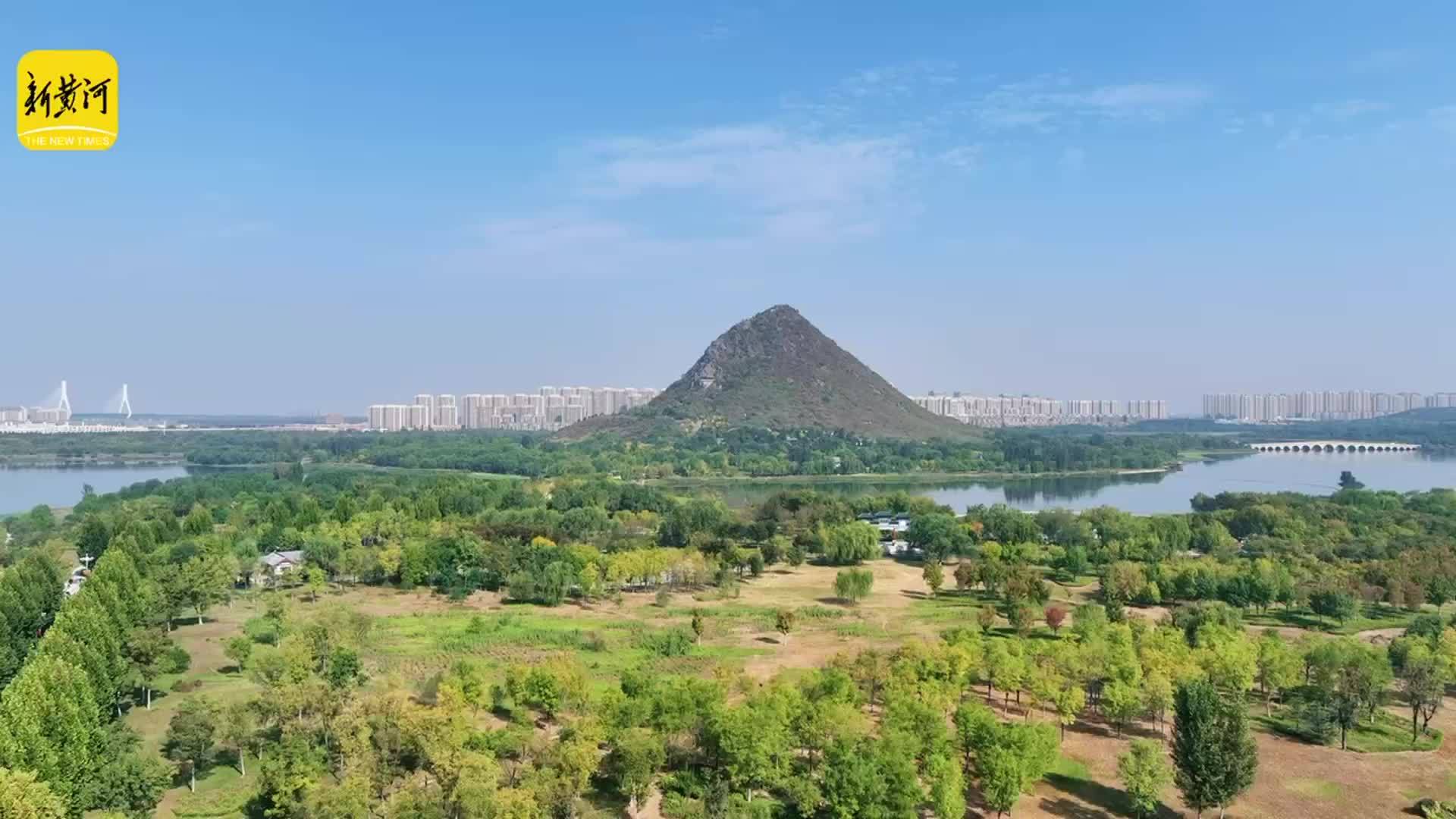 秋染华山湖，天高云淡邂逅济南湖山胜景