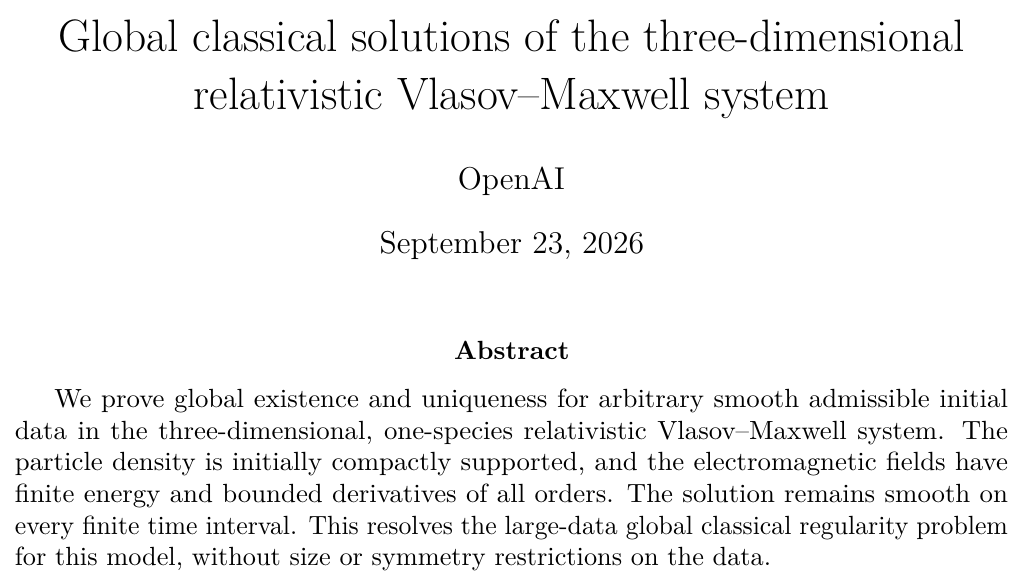 相对论 Vlasov–Maxwell 整体光滑解