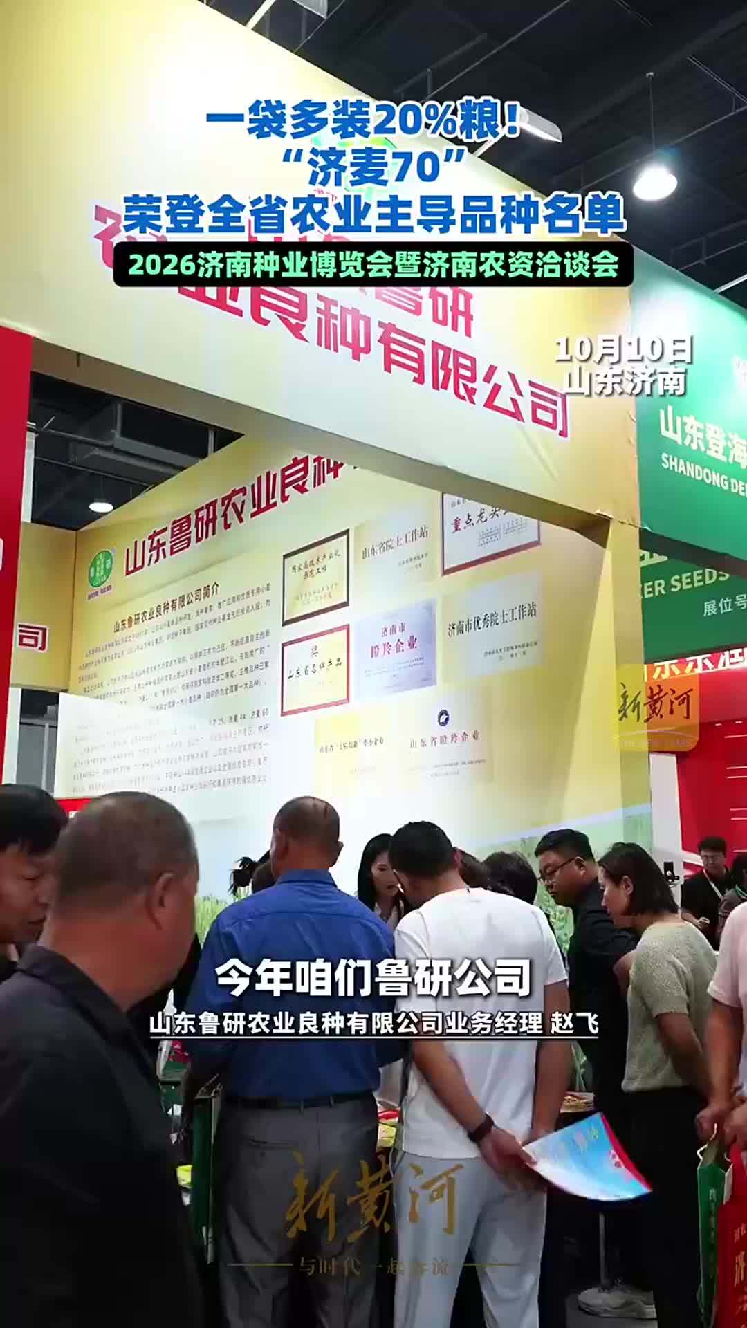 一袋多装20%粮！“济麦70”荣登全省农业主导品种名单