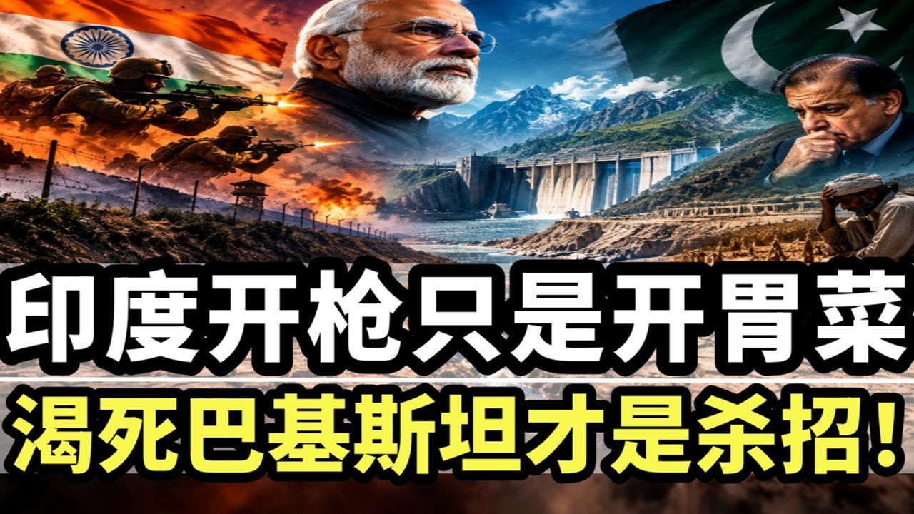 印度开枪只是开胃菜，掐住水源才是真正杀招