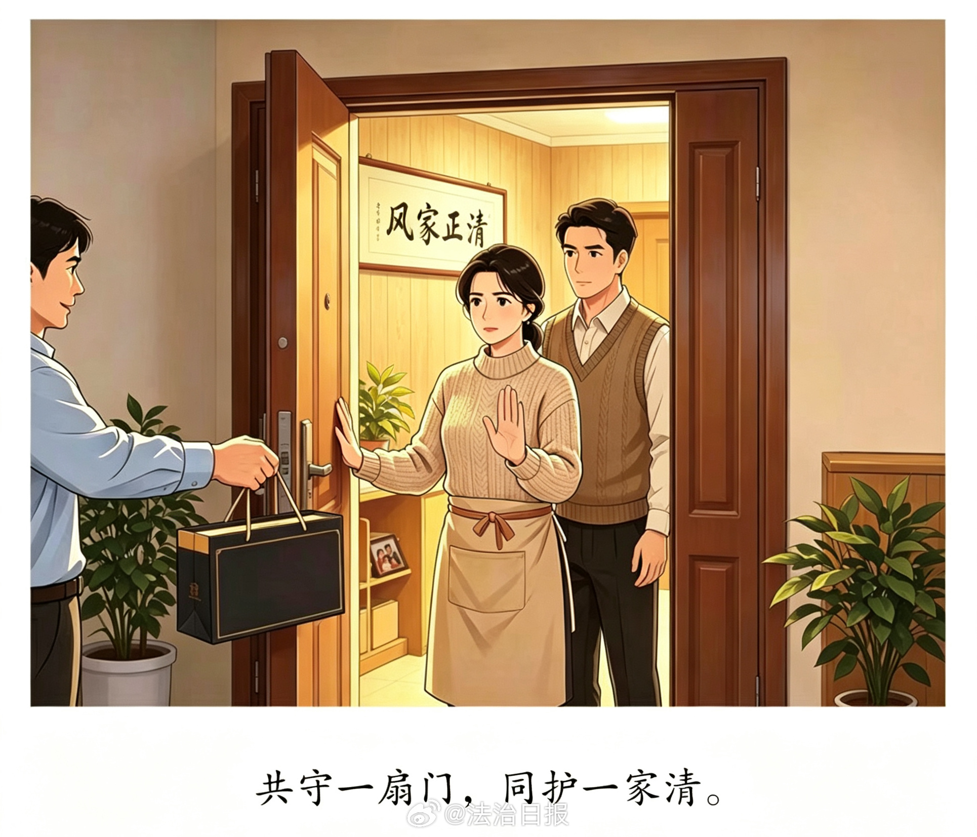副局长妻子收下礼盒,发现内藏2万现金但觉得是小事未告知,副局长被处分