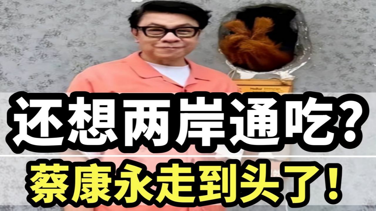 蔡康永橘色上衣坐进台独造势前排，康熙教父的骑墙人生走到头了