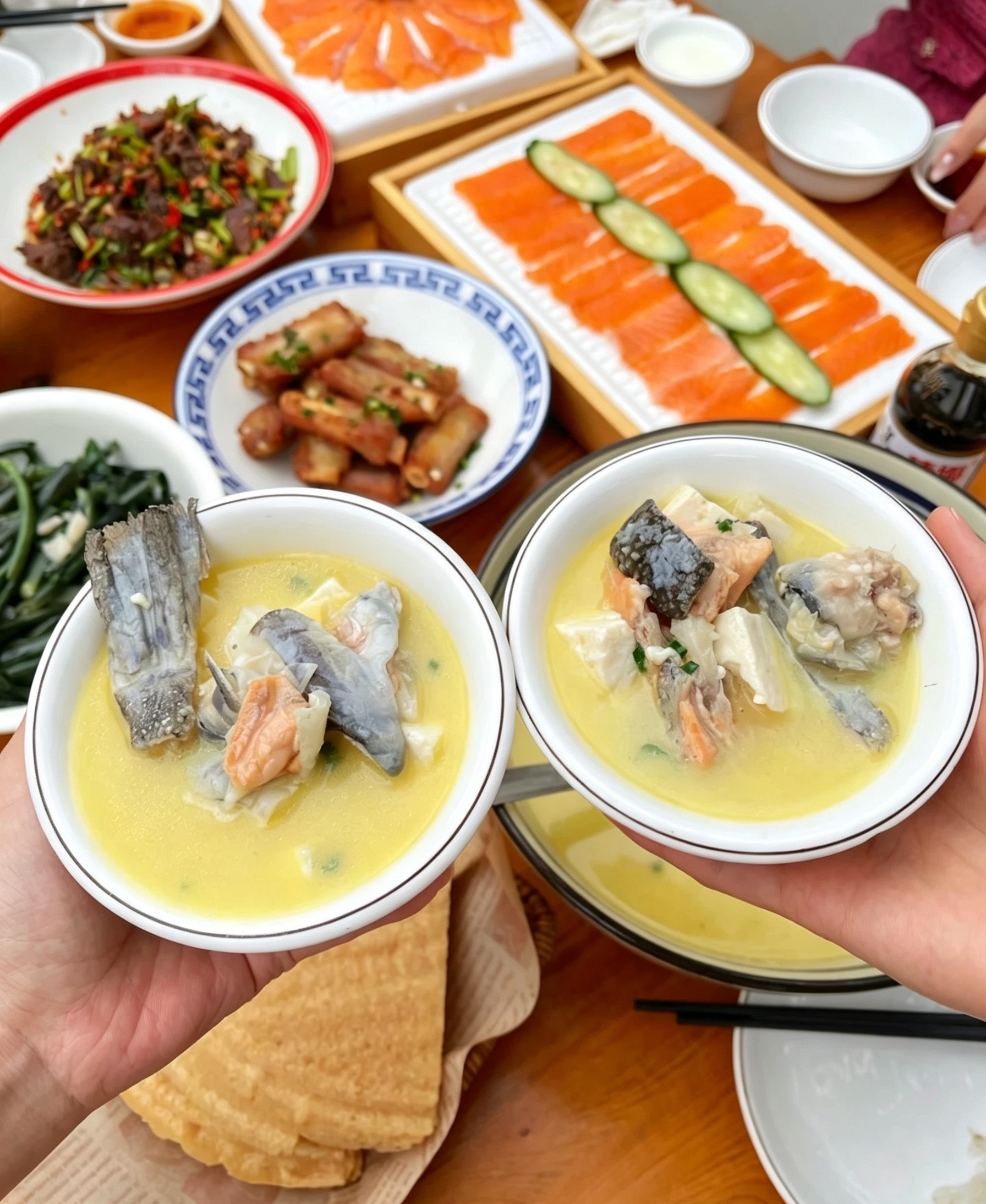 吃完了,上船。