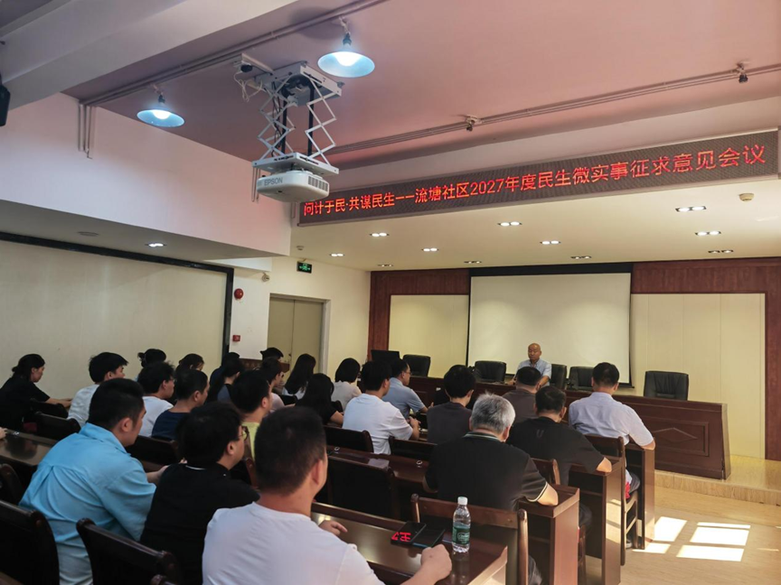 问计于民谋实事 共建幸福新流塘——西乡流塘社区召开2027年度民生微实事意见征求会
