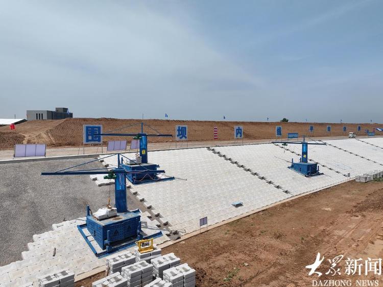 建设中的济南太平水库