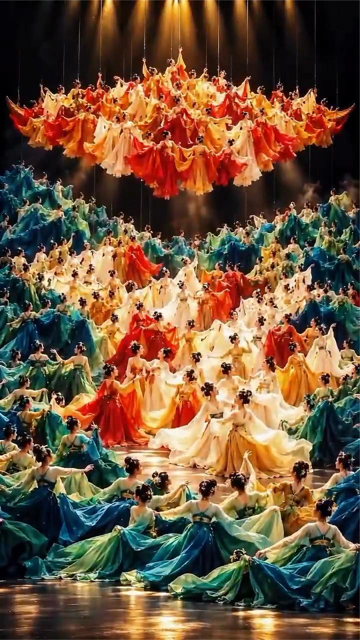 乍一看还以为是幅画，中国舞美已到另一境界