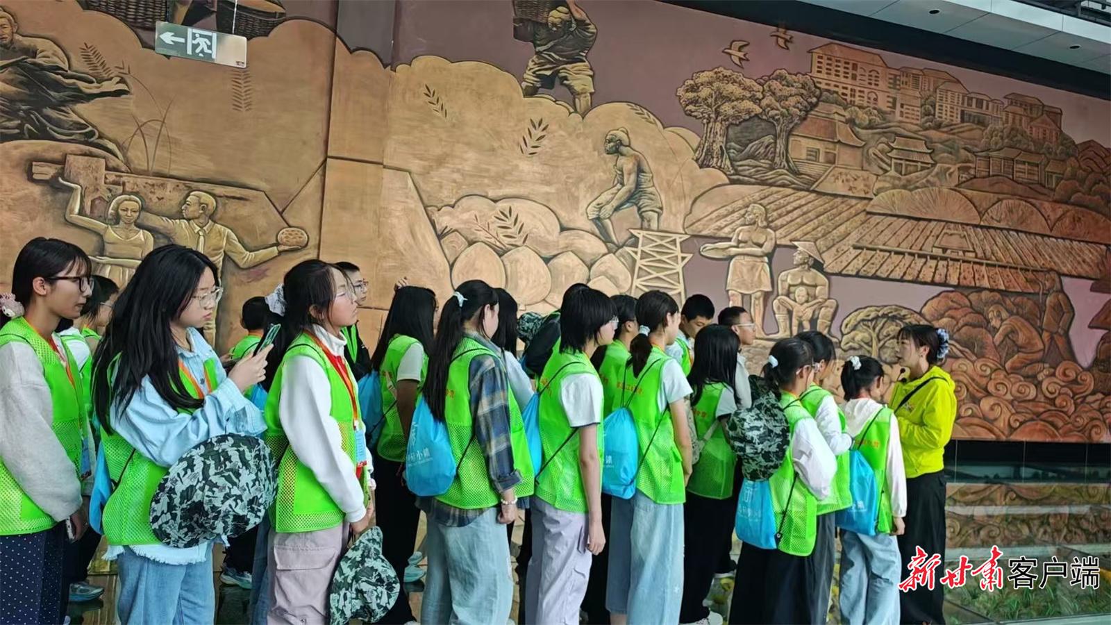 越来越多的研学团队慕名到访