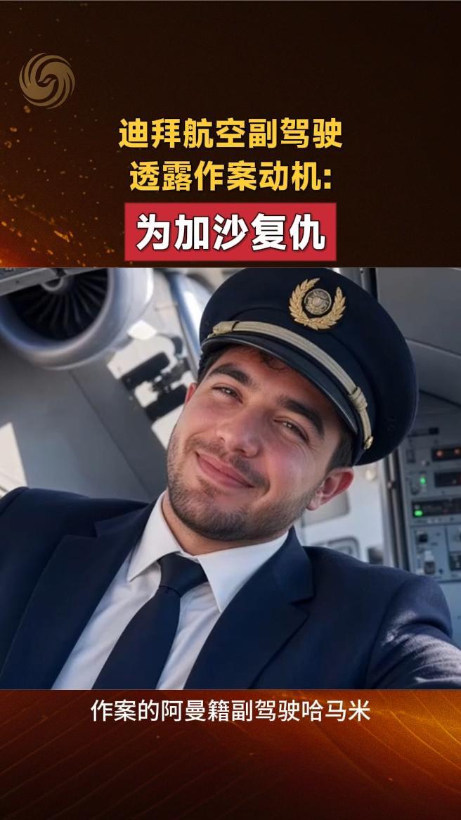 迪拜航空副驾驶透露作案动机：为加沙复仇