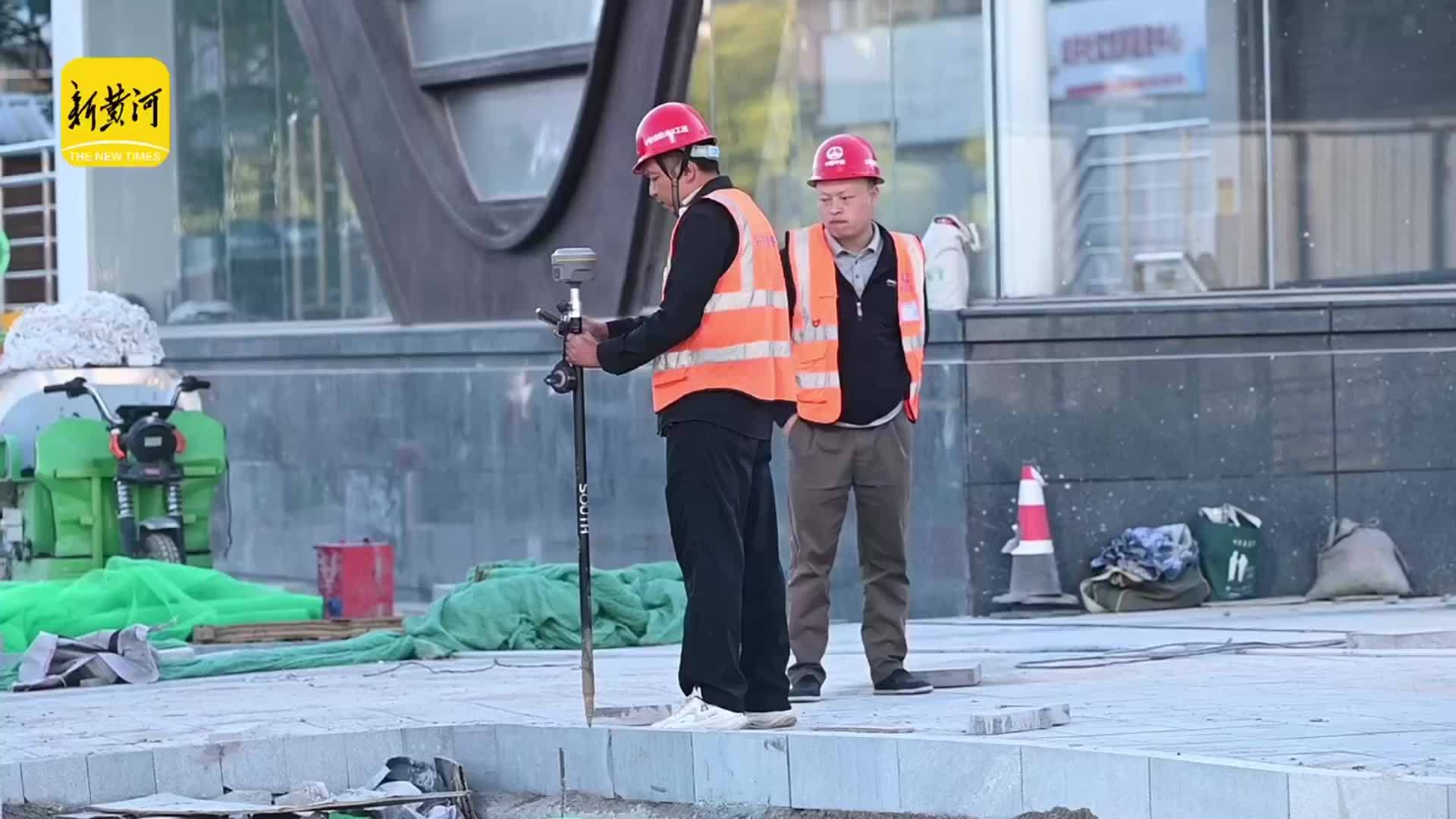 济南地铁6号线北坦站周边快车道即将恢复通行