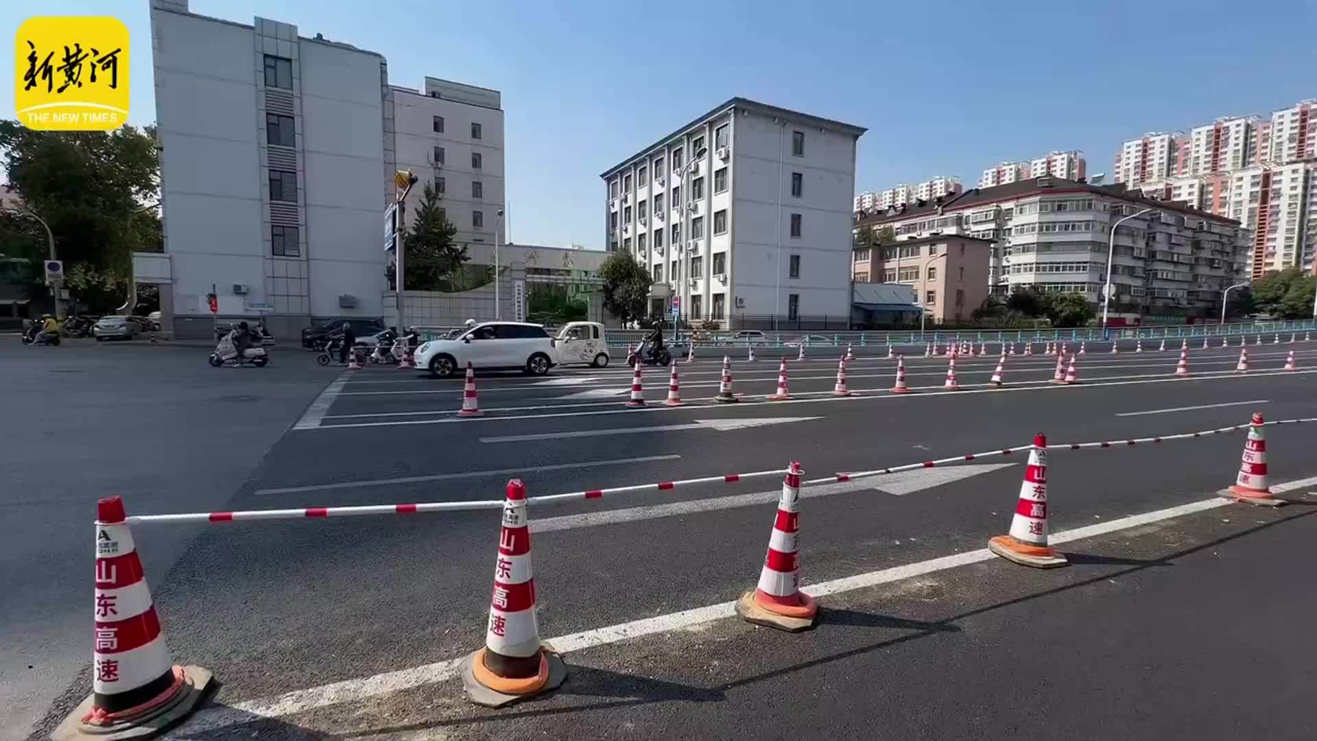 济南纬六路高架引桥铺装沥青 隔离设施升级加固