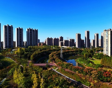 赣江新区：城市公园秋景如画