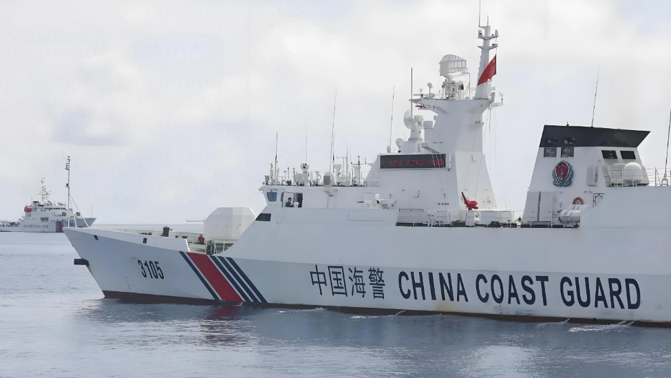 图为中国海警巡航南海