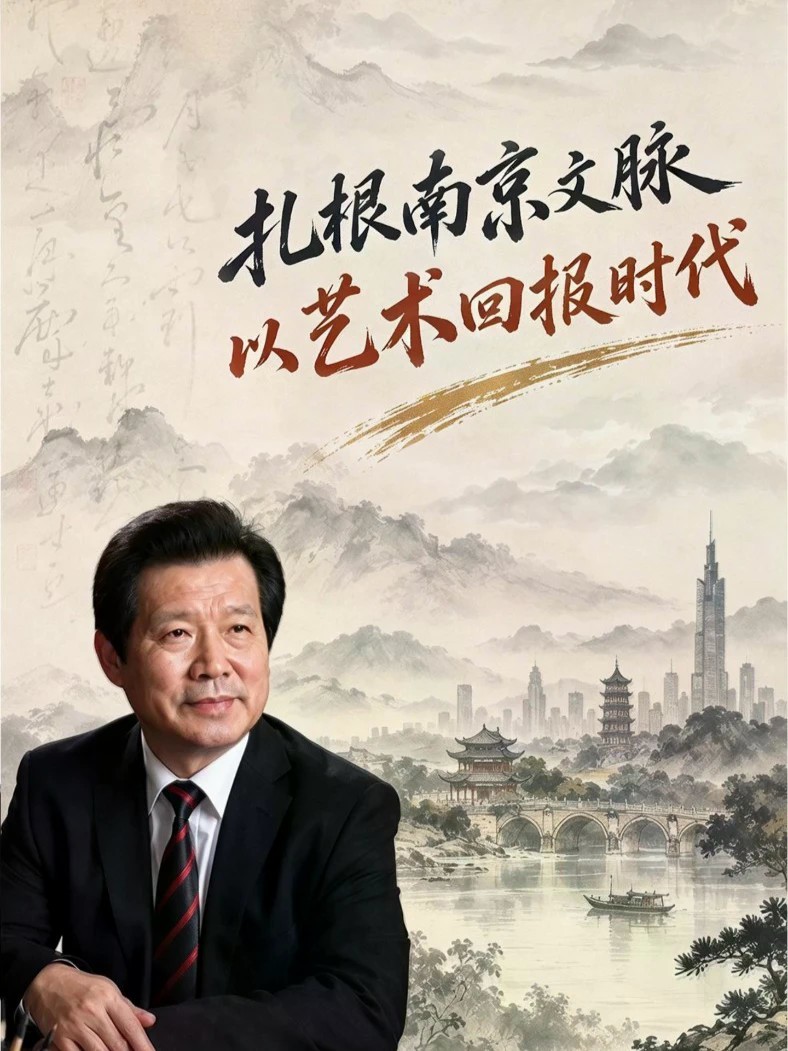 文化学者、书法大家言恭达：扎根南京文脉，以艺术回报时代 #南京 #言恭达 #书法 #文脉