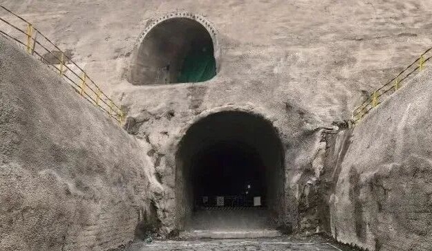 网传视频中对应的隧洞实拍中国铁建辟谣