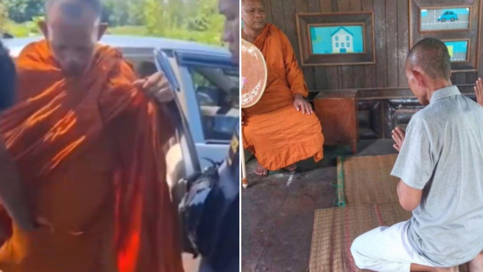 泰国住持裤袋里藏着13粒冰毒，特意开车40公里跑外县买只怕被发现，已被强制还俗