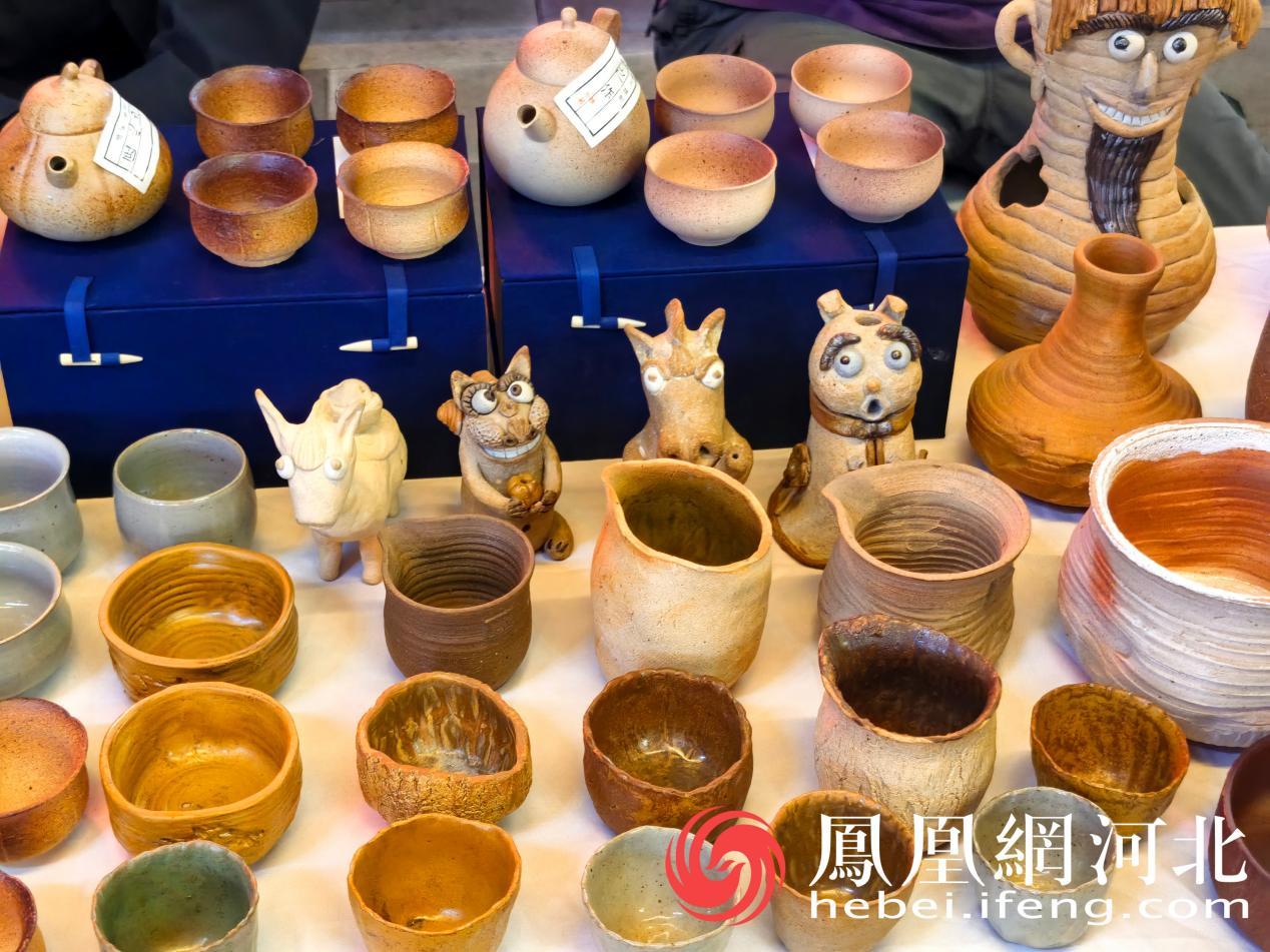 井陉窑粗陶茶具与陶塑摆件