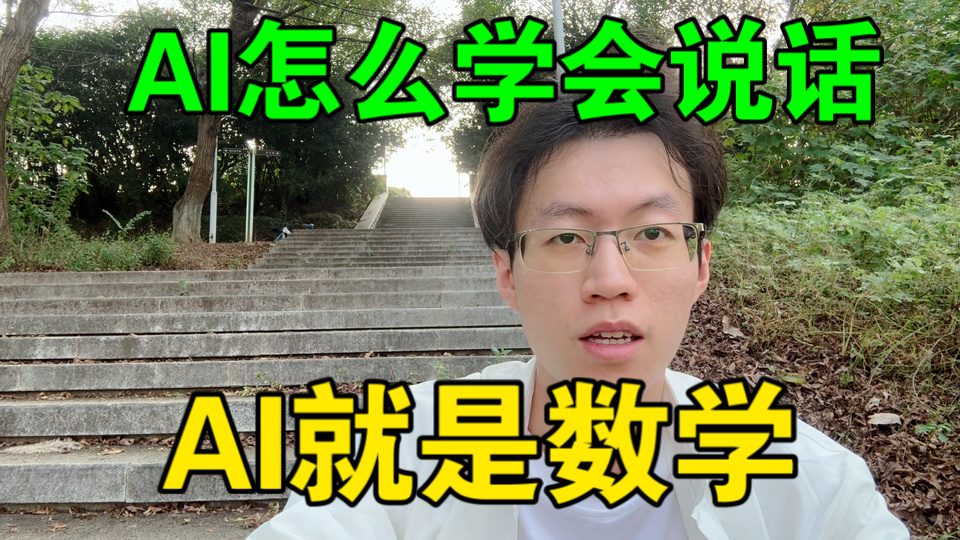 软核【AI是怎么学会说话的，AI就是数学】