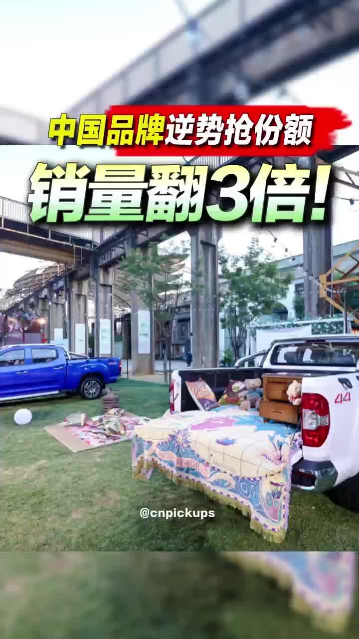销量翻3倍！中国品牌逆势抢份额！#皮卡 #国产品牌 #逆袭 #销量 #抢占市场