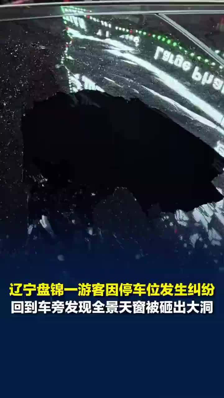 女子景区旁停车起争执当晚天窗碎裂