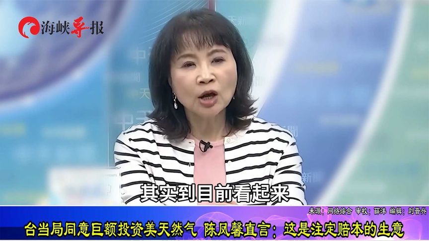 民进党当局撒币投资美国天然气项目，陈凤馨：这是注定赔本的生意