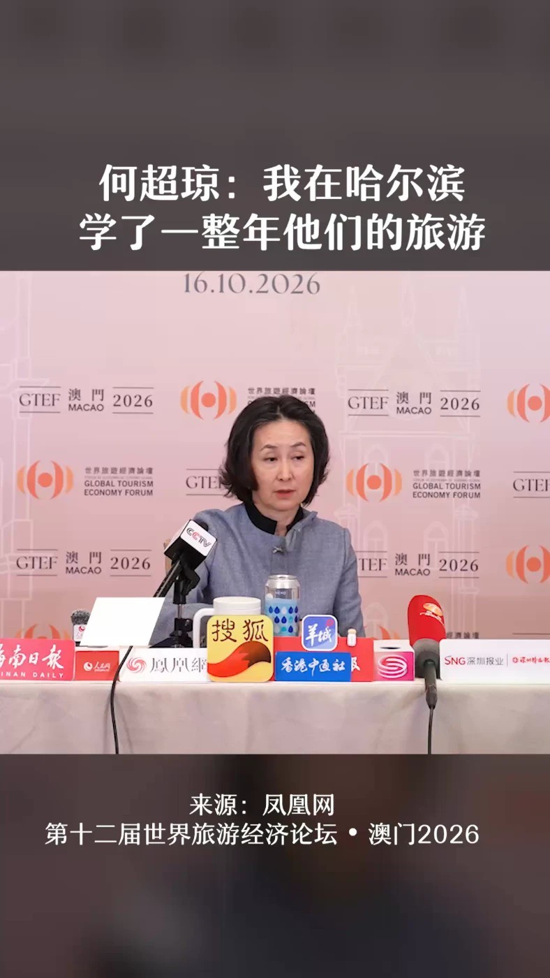 何超琼：我在哈尔滨学了一整年他们的旅游 #何超琼称在哈尔滨学了一整年旅游 #世界旅游经济论坛 #澳门 #西班牙 #海南 #gtef