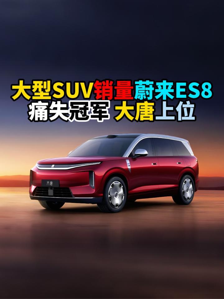大型SUV蔚来ES8痛失冠军比亚迪大唐上位