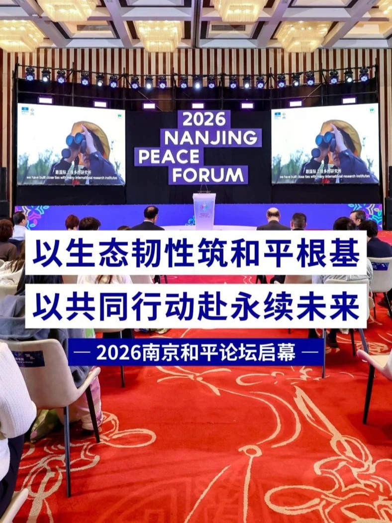以生态韧性筑和平根基，以共同行动赴永续未来，2026南京和平论坛启幕！#2026南京和平论坛 #南京 #可持续发展 #和平
